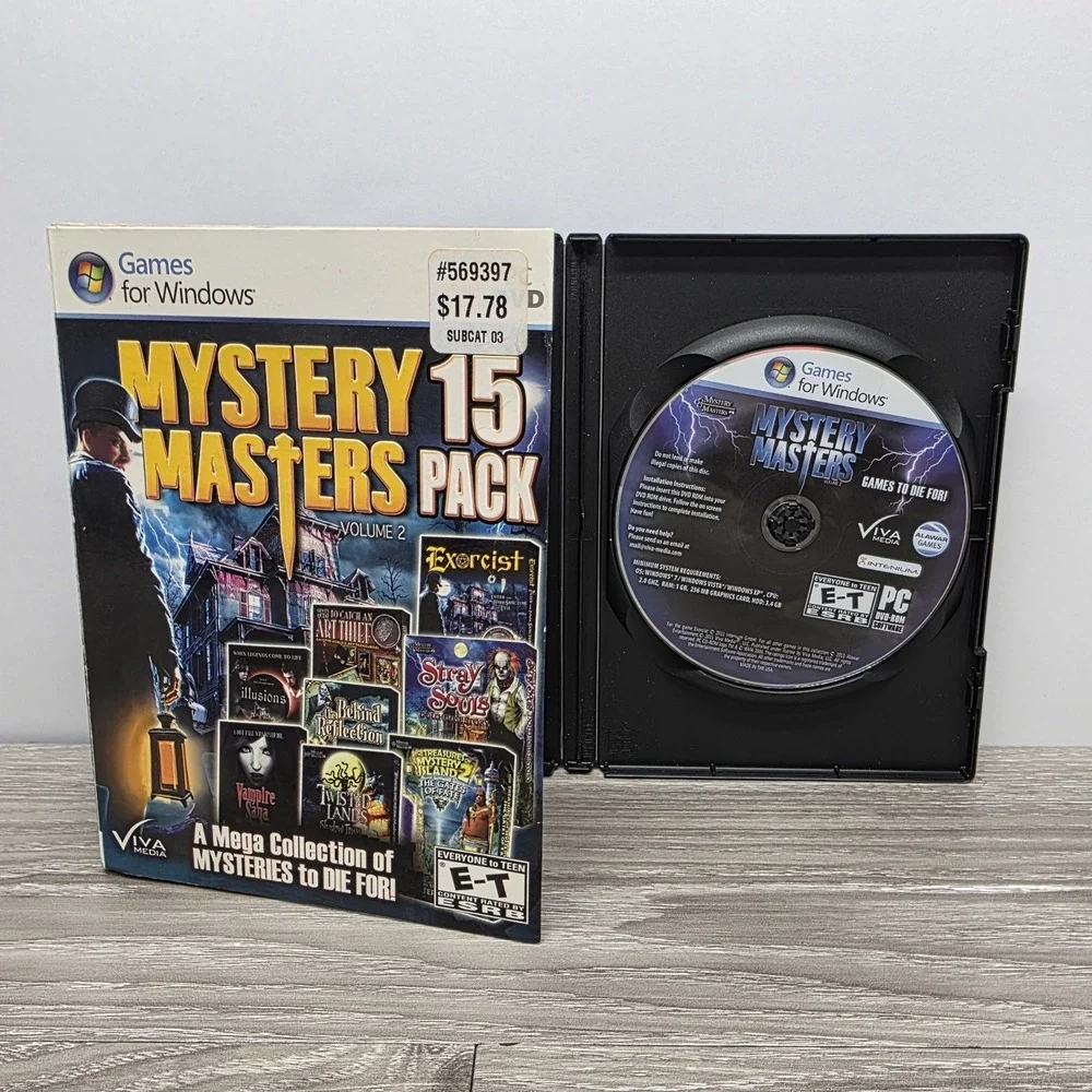 Mystery Masters Volume 2 PC DVD 15 Pack Windows Game Viva Media 2011 Mystery